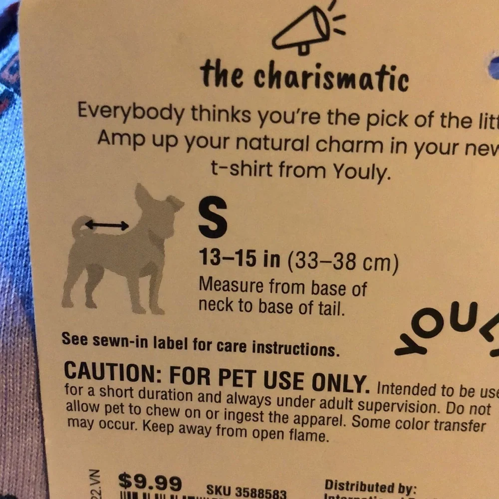NWT purple yoga dog tee t-shirt S